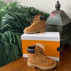 Timberland Classic 6” Waterproof Toddler Size 5 Wheat Nubuck Boot